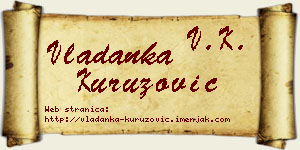 Vladanka Kuruzović vizit kartica